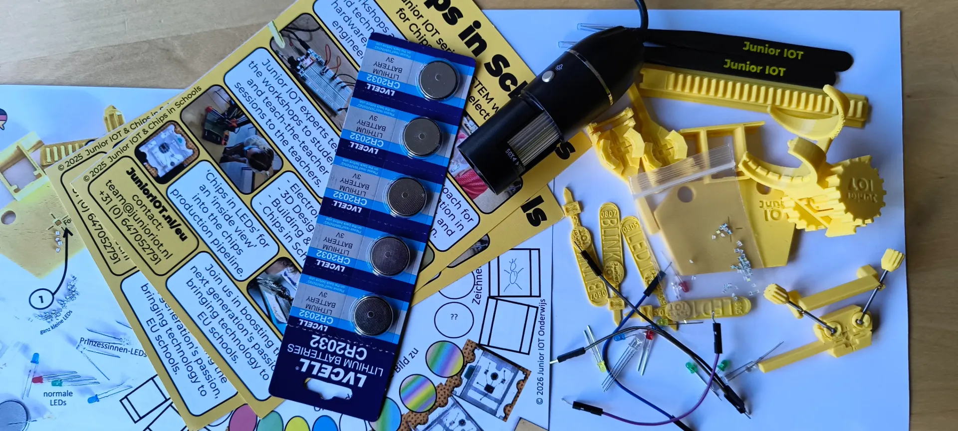 Chips in LEDs werkset 1 werkplek Junior IOT A8