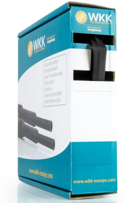 Krimpkous WKK 6,4x3,2mm x 5m Zwart
